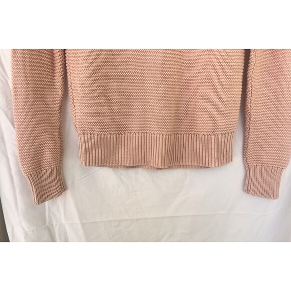 Lauren Ralph Lauren Pink Knit Sweater Pullover Small Thick Preppy Coquette - Picture 6 of 8